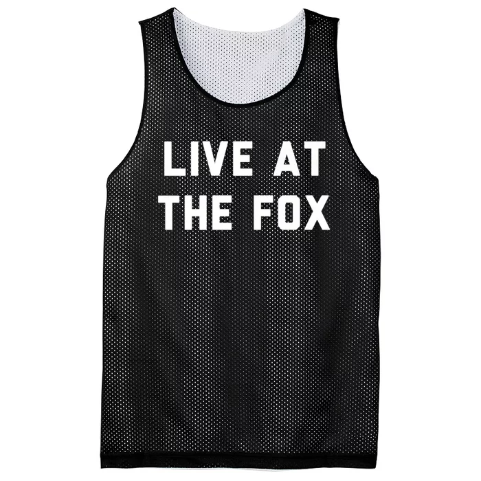 Live At The Fox Classic Rock Music Inspired Southern Rock Mesh Reversible Basketball Jersey Tank