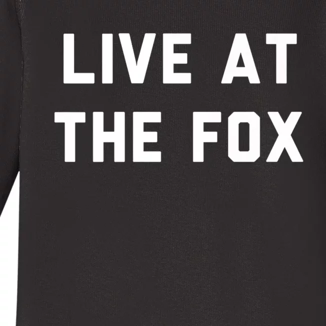 Live At The Fox Classic Rock Music Inspired Southern Rock Baby Long Sleeve Bodysuit