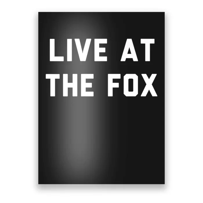 Live At The Fox Classic Rock Music Inspired Southern Rock Poster