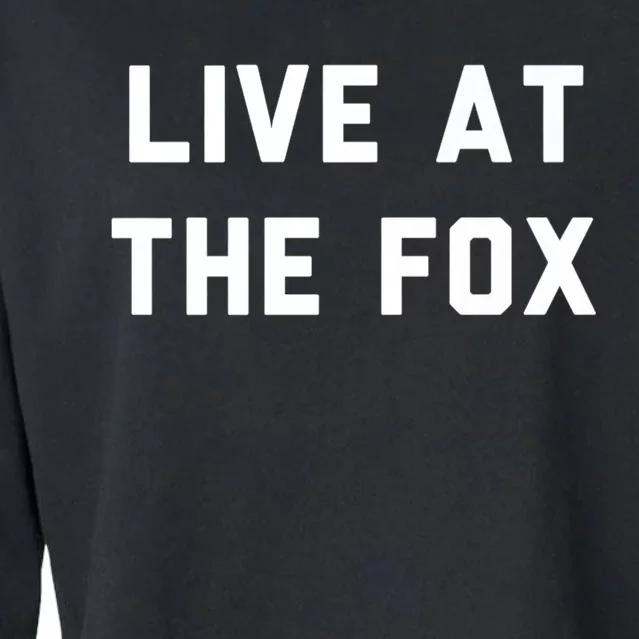 Live At The Fox Classic Rock Music Inspired Southern Rock Cropped Pullover Crew