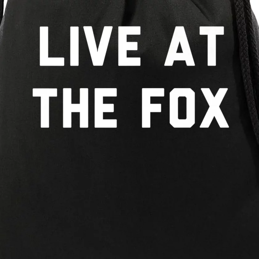 Live At The Fox Classic Rock Music Inspired Southern Rock Drawstring Bag