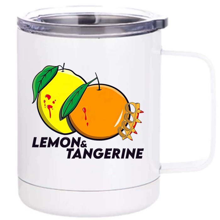 Lemon And Tangerine Bullet Train 12 oz Stainless Steel Tumbler Cup