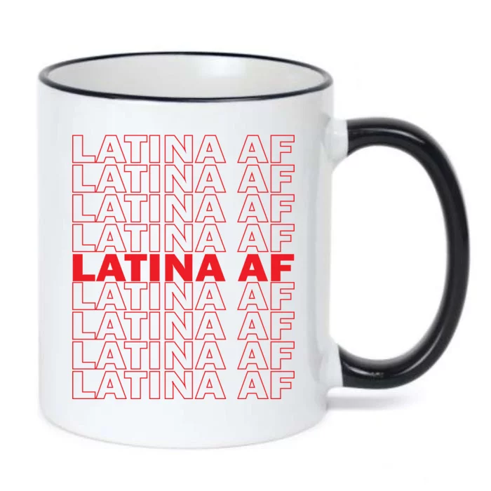 Latina Af Spanish Pride Black Color Changing Mug