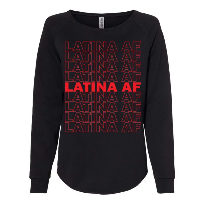 Latina Af Spanish Pride Womens California Wash Sweatshirt