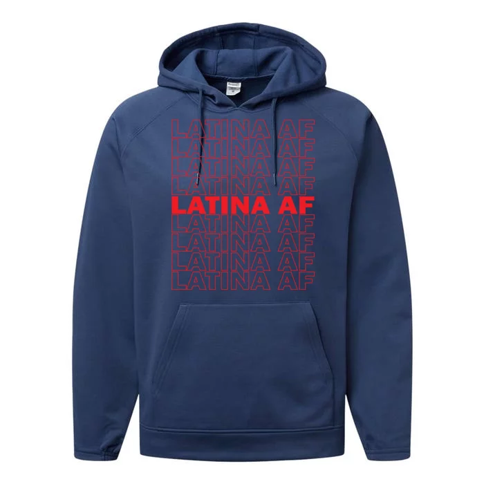 Latina Af Spanish Pride Performance Fleece Hoodie