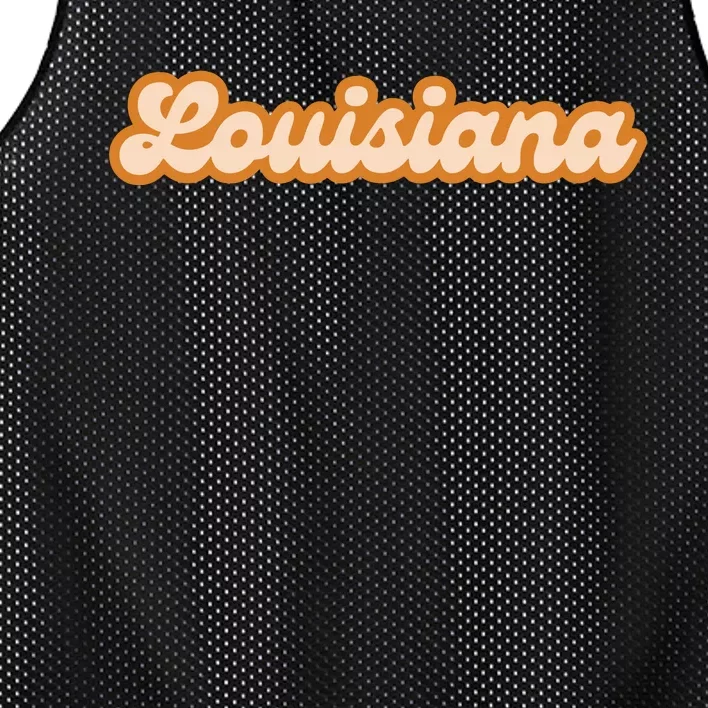 Louisiana America Usa State Retro Mesh Reversible Basketball Jersey Tank