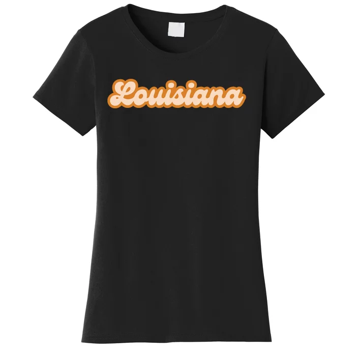 Louisiana America Usa State Retro Women's T-Shirt