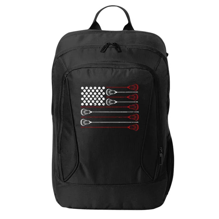 Lacrosse American USA Flag City Backpack