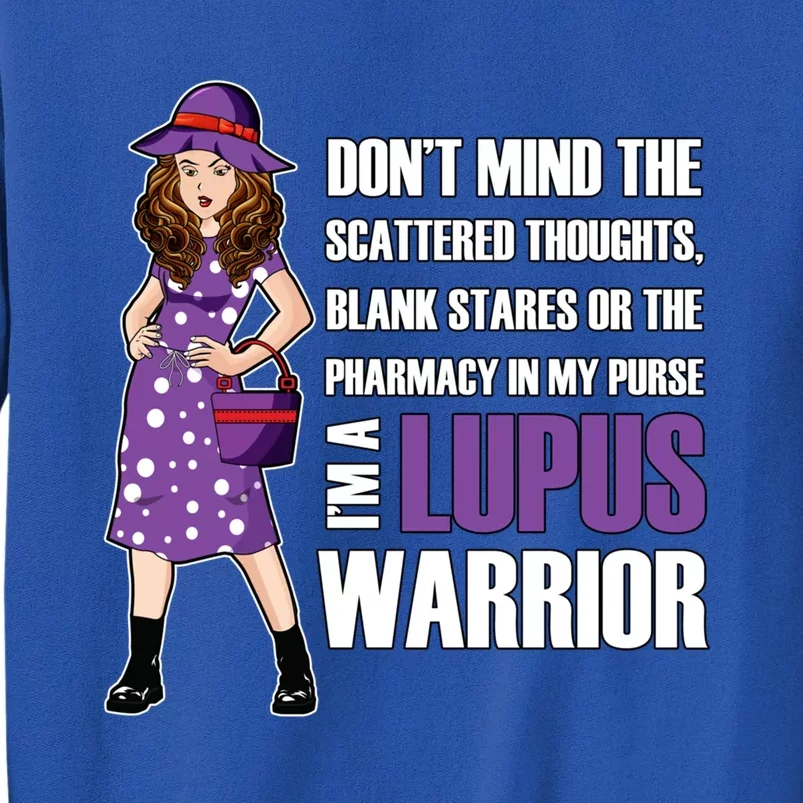 Lupus Awareness Unbreakable Warrior Purple Ribbon Cool Gift Sweatshirt