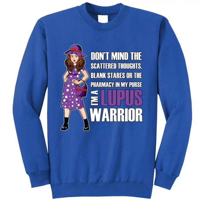 Lupus Awareness Unbreakable Warrior Purple Ribbon Cool Gift Sweatshirt