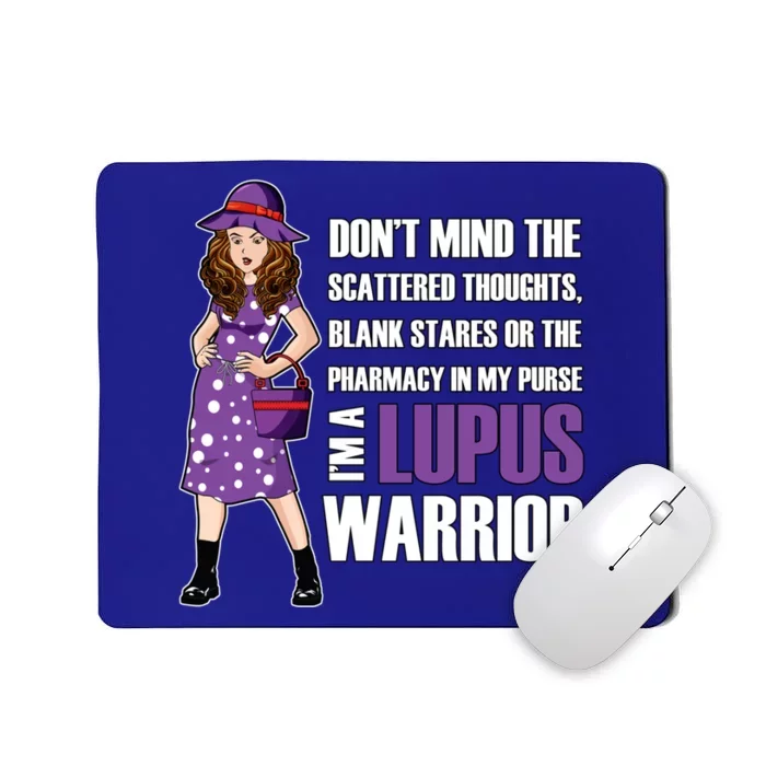 Lupus Awareness Unbreakable Warrior Purple Ribbon Cool Gift Mousepad