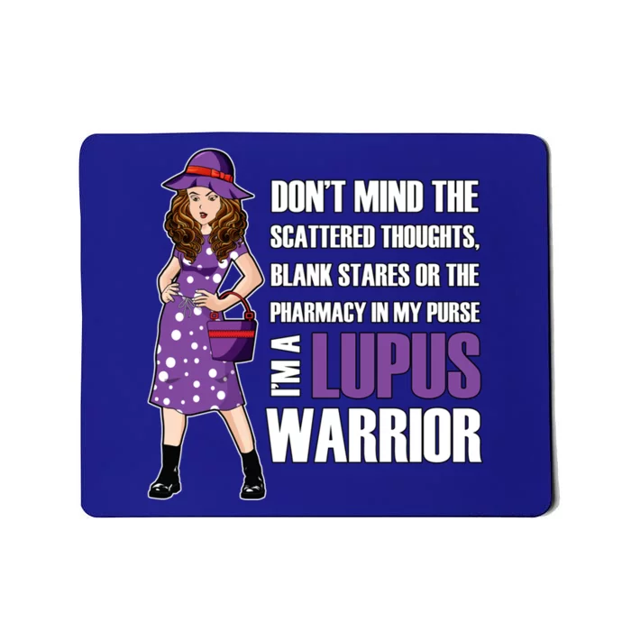 Lupus Awareness Unbreakable Warrior Purple Ribbon Cool Gift Mousepad