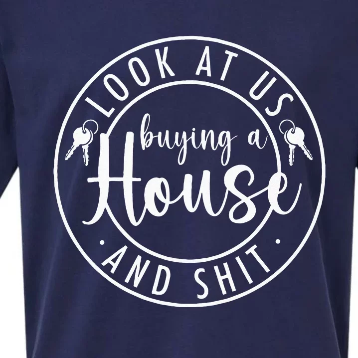 Look At Us Buying A House Proud First Time Homeowner Couple Sueded Cloud Jersey T-Shirt