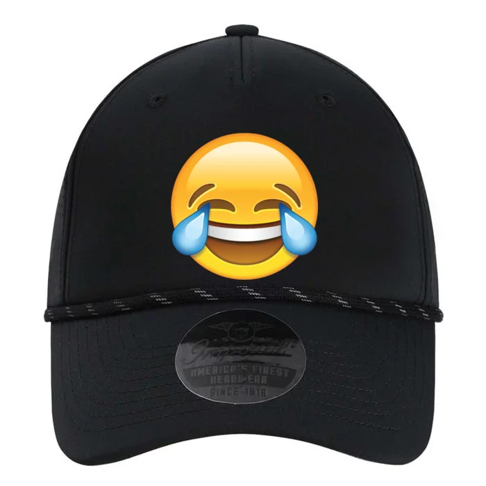 Laughing out Loud Emoticon Emoji Smiley Crying Performance The Dyno Cap