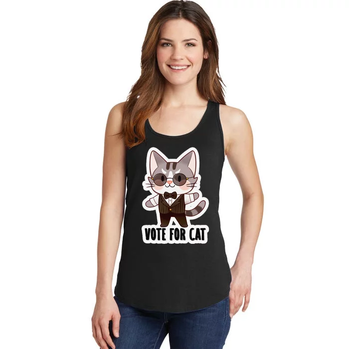 Leo Ambrose Vote For Cat Ladies Essential Tank