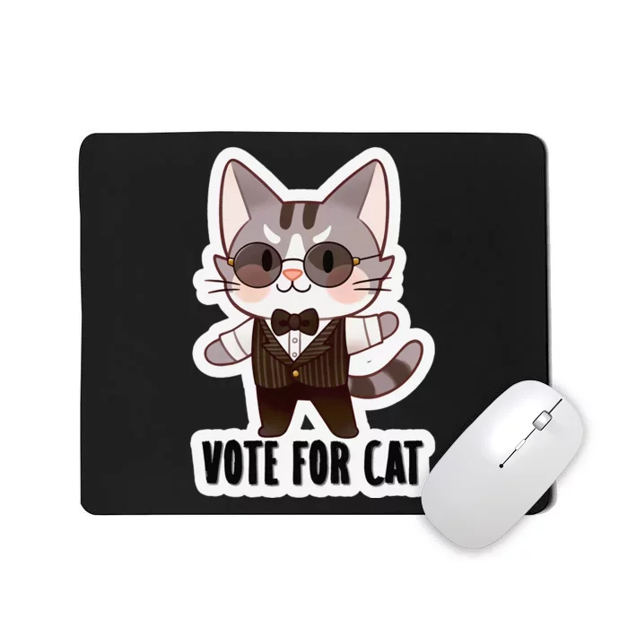 Leo Ambrose Vote For Cat Mousepad