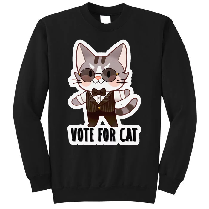 Leo Ambrose Vote For Cat Tall Sweatshirt