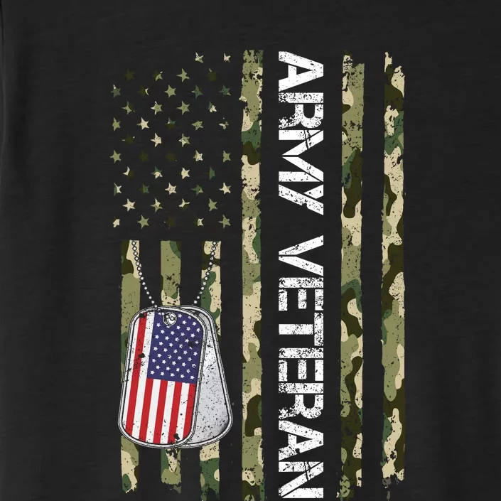 Love ARMY Veteran American Flag TShirt ChromaSoft Performance T-Shirt