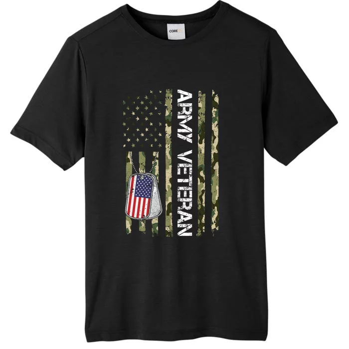 Love ARMY Veteran American Flag TShirt ChromaSoft Performance T-Shirt