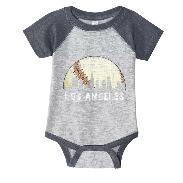 Los Angeles Vintage Baseball Game Day Infant Baby Jersey Bodysuit