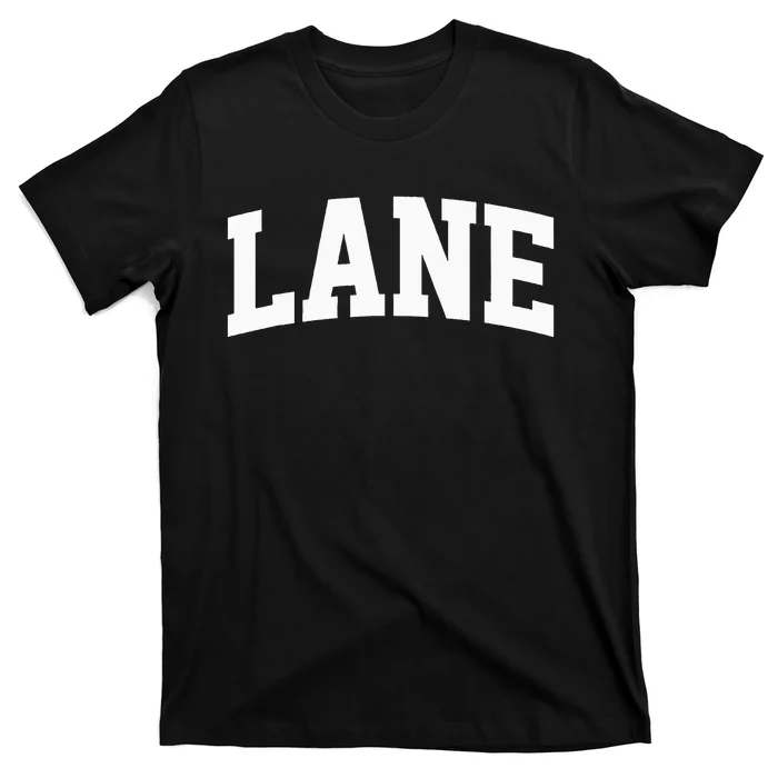 Lane Arch Vintage College Athletic Sport T-Shirt