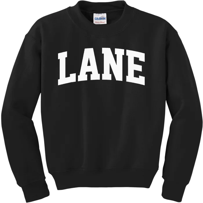 Lane Arch Vintage College Athletic Sport Kids Sweatshirt