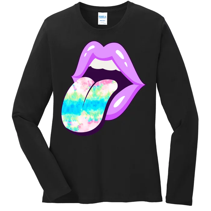 Lavender Lips Ladies Long Sleeve Shirt