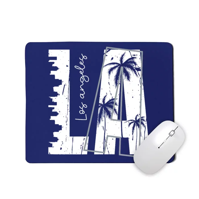 Los Angeles Women Graphic Tee California Print Mousepad