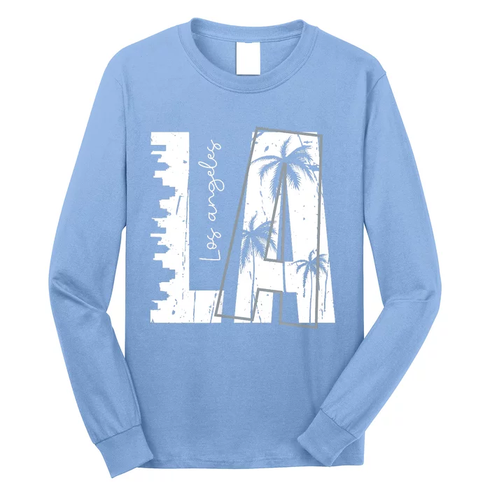 Los Angeles Women Graphic Tee California Print Long Sleeve Shirt