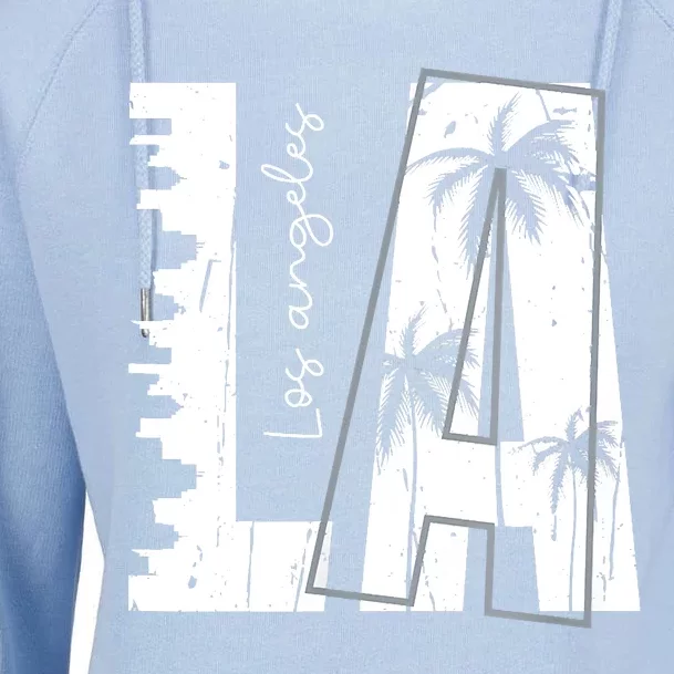 Los Angeles Women Graphic Tee California Print Womens Funnel Neck Pullover Hood