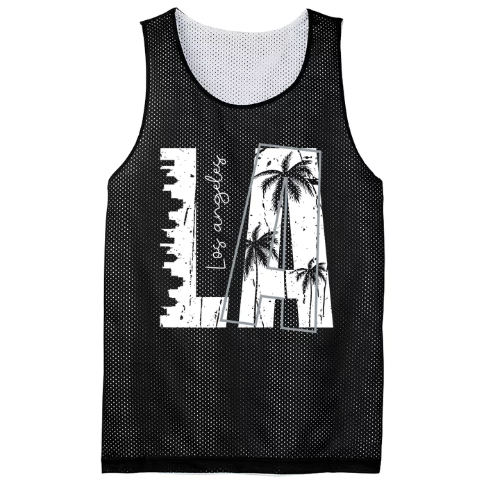 Los Angeles Women Graphic Tee Men California Print Mesh Reversible Basketball Jersey Tank