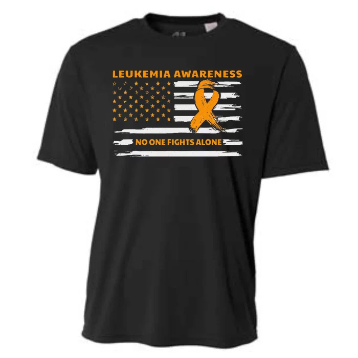 Leukemia Awareness We Fight Cancer Together Cure Leukemia Cooling Performance Crew T-Shirt