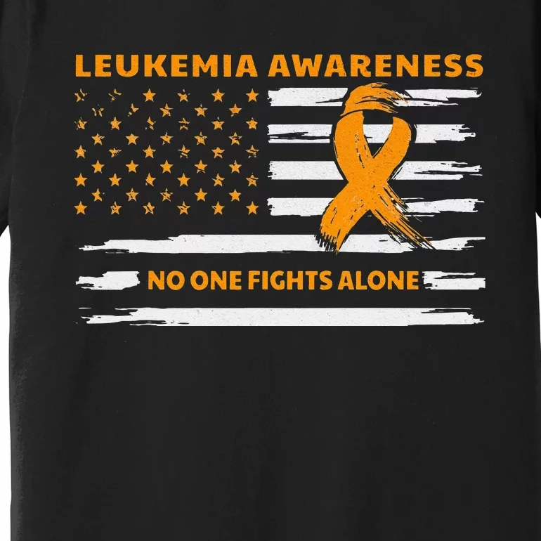 Leukemia Awareness We Fight Cancer Together Cure Leukemia Premium T-Shirt