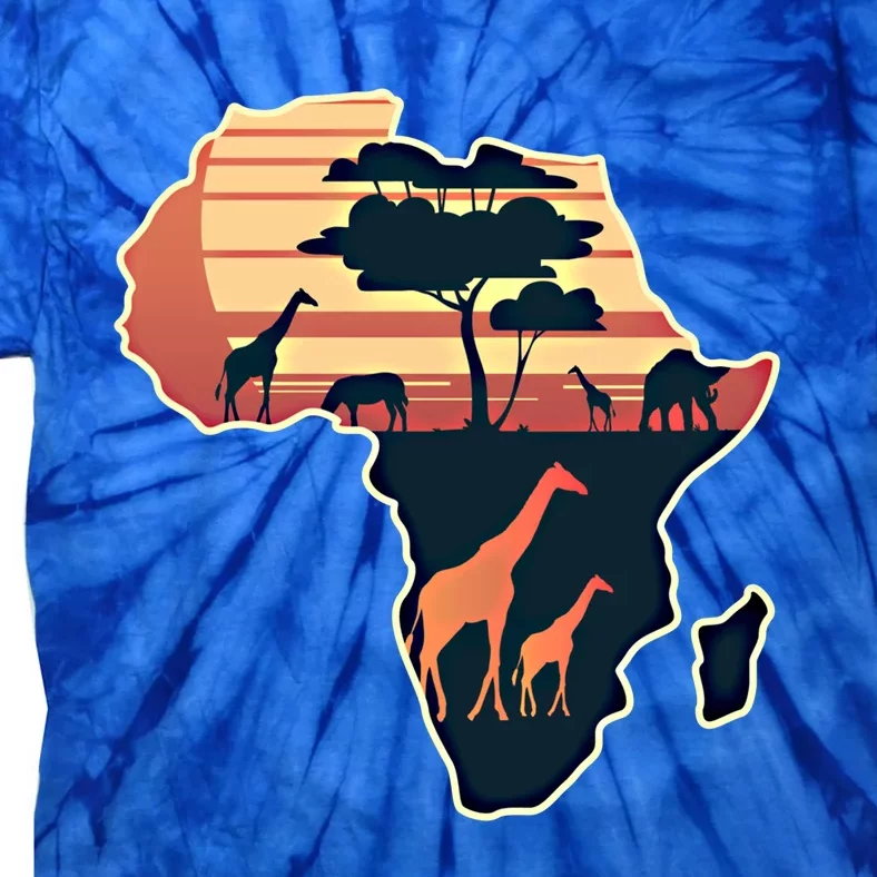 Love Africa With Africa Map In Pan African Gift Tie-Dye T-Shirt