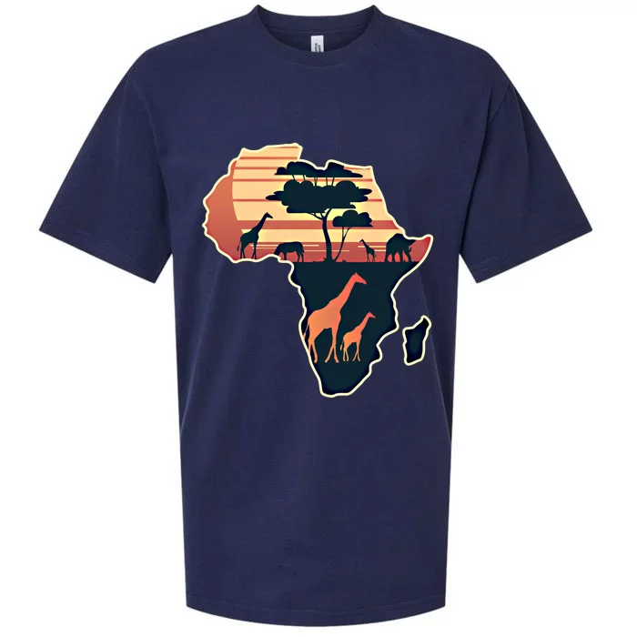 Love Africa With Africa Map In Pan African Gift Sueded Cloud Jersey T-Shirt