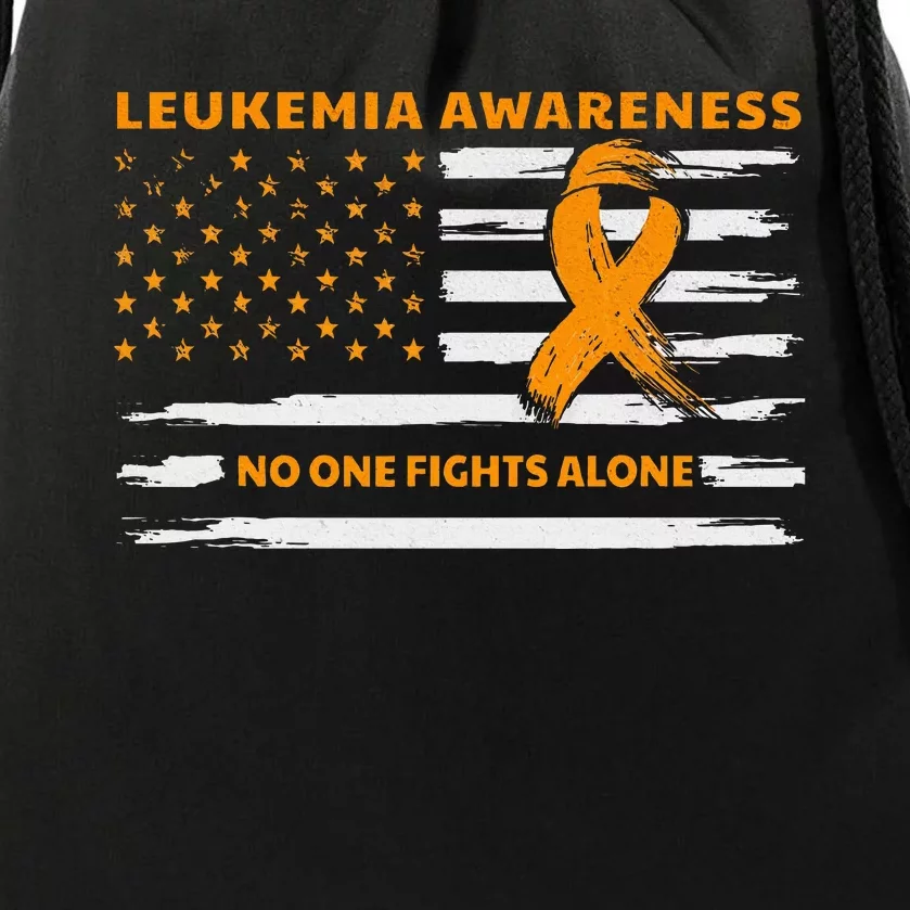 Leukemia Awareness We Fight Cancer Together Cure Leukemia Drawstring Bag