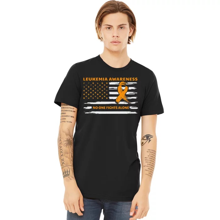 Leukemia Awareness We Fight Cancer Together Cure Leukemia Premium T-Shirt