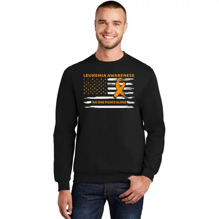 Leukemia Awareness We Fight Cancer Together Cure Leukemia Tall Sweatshirt