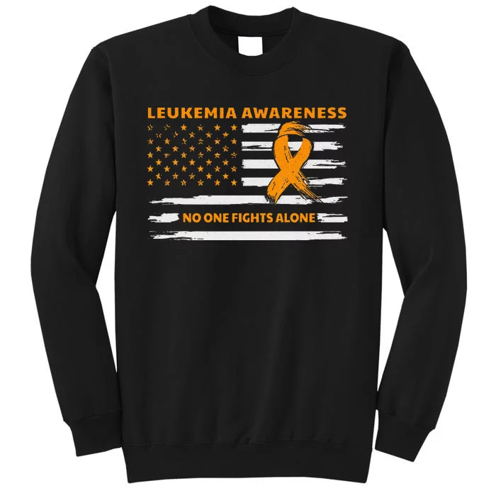 Leukemia Awareness We Fight Cancer Together Cure Leukemia Tall Sweatshirt