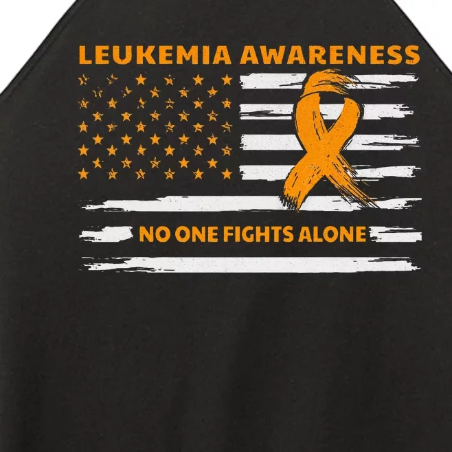 Leukemia Awareness We Fight Cancer Together Cure Leukemia Women’s Perfect Tri Rocker Tank