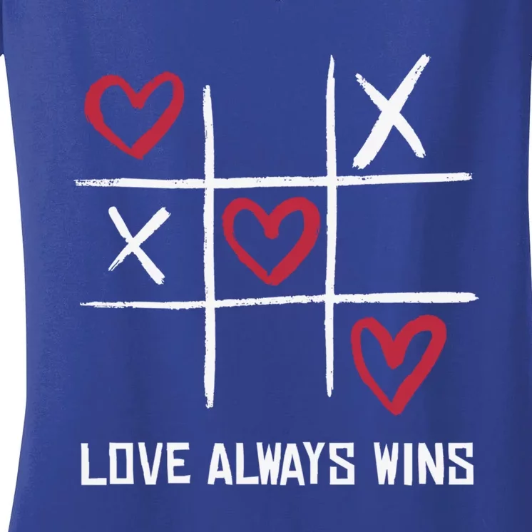 Love Always Win Gift Women's V-Neck T-Shirt