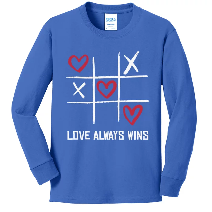 Love Always Win Gift Kids Long Sleeve Shirt