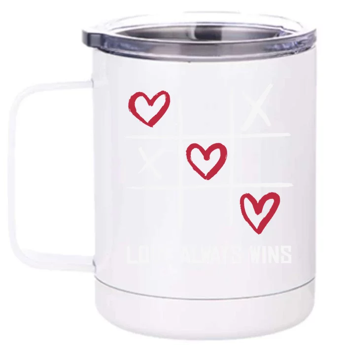 Love Always Win Gift Front & Back 12oz Stainless Steel Tumbler Cup