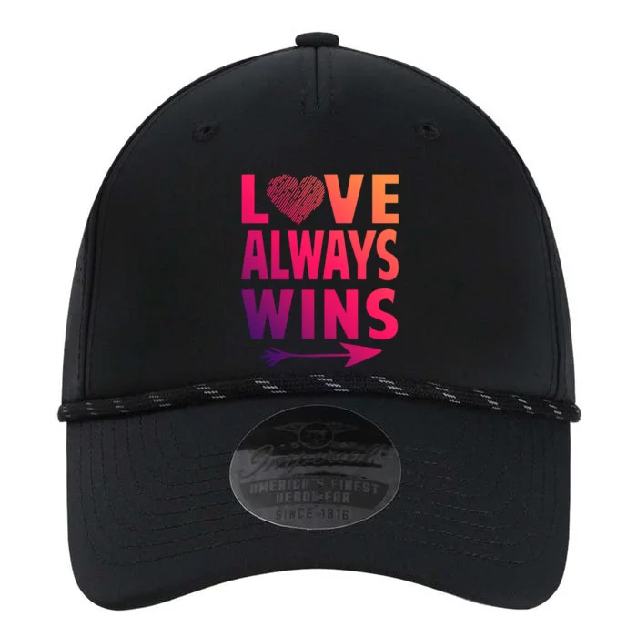 Love Always Wins Inspirational Pride Month Quotes Meaningful Gift Performance The Dyno Cap