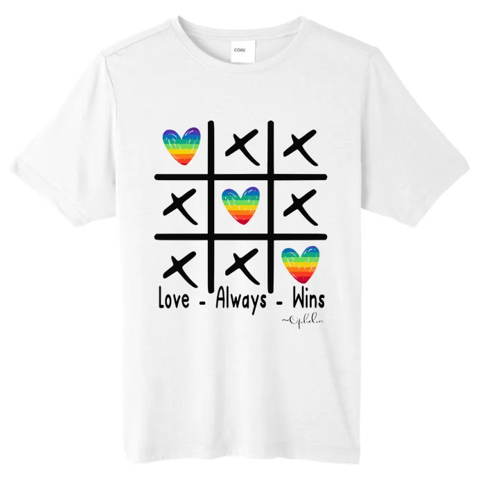 Love Always Wins Rainbow Shoelover99 Merch Ophelia Nichols ChromaSoft Performance T-Shirt