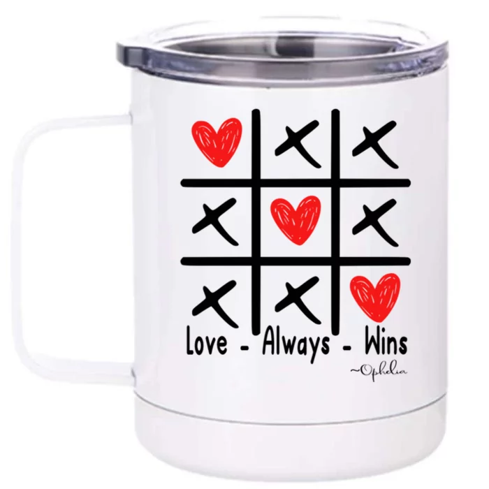 Love Always Wins Red Shoelover99 Merch Ophelia Nichols Front & Back 12oz Stainless Steel Tumbler Cup