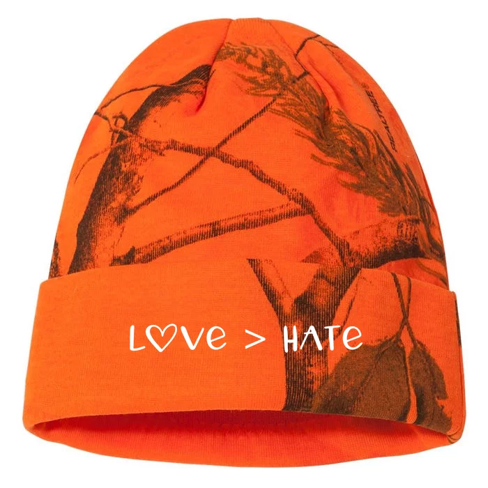 Love Always Wins Heart Kati - 12in Camo Beanie