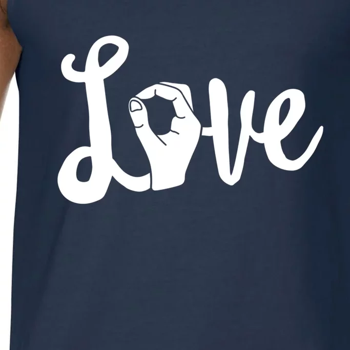 Love Always Wins Gift Asl Gift Teacher Deaf Awareness Gift Comfort Colors® Tank Top