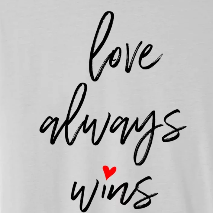 Love Always Wins Gift ChromaSoft Performance T-Shirt