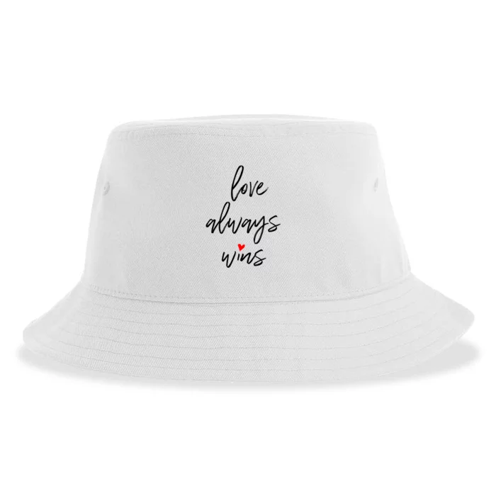 Love Always Wins Gift Sustainable Bucket Hat